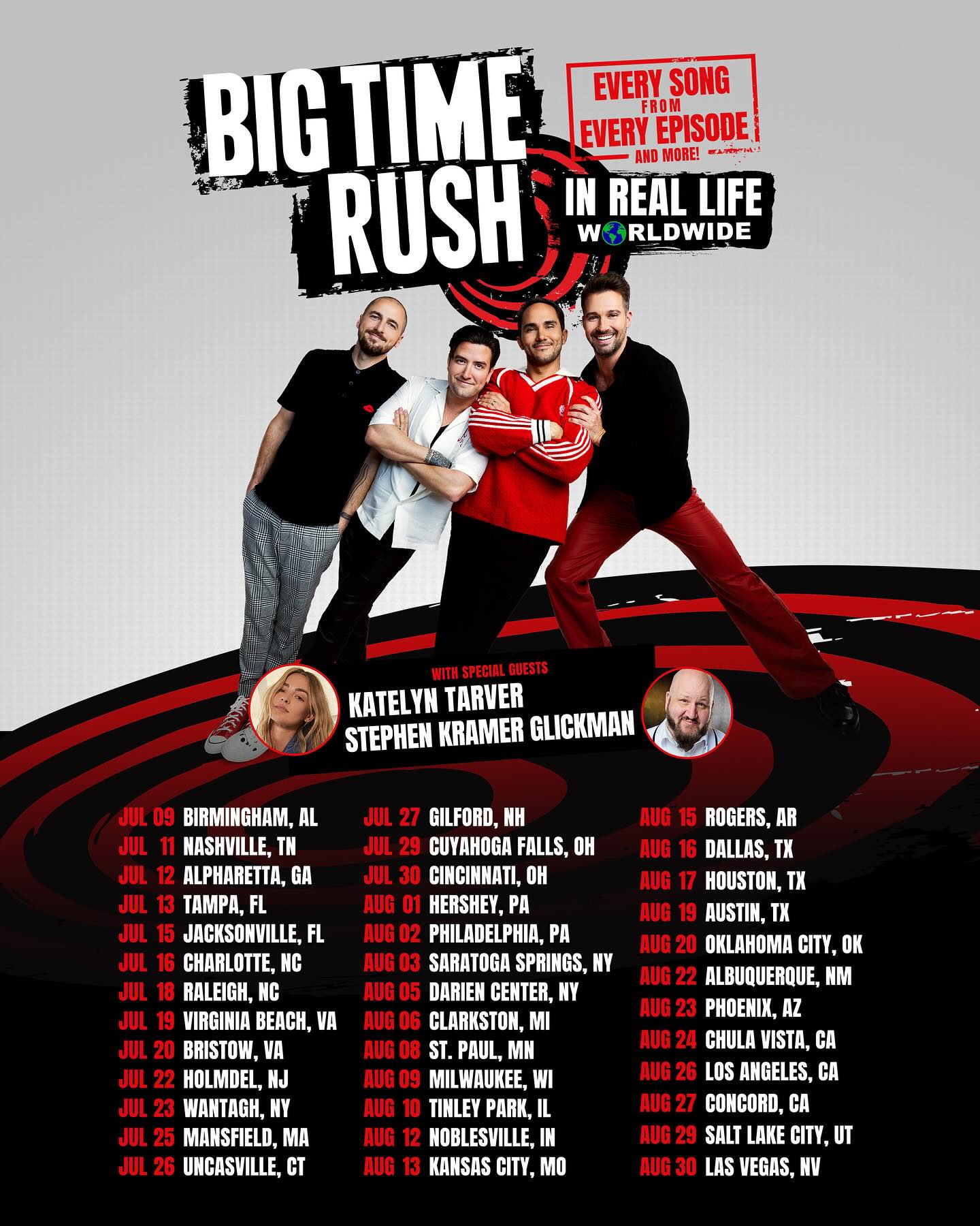 Big Time Rush In Real Life Worldwide Tour US