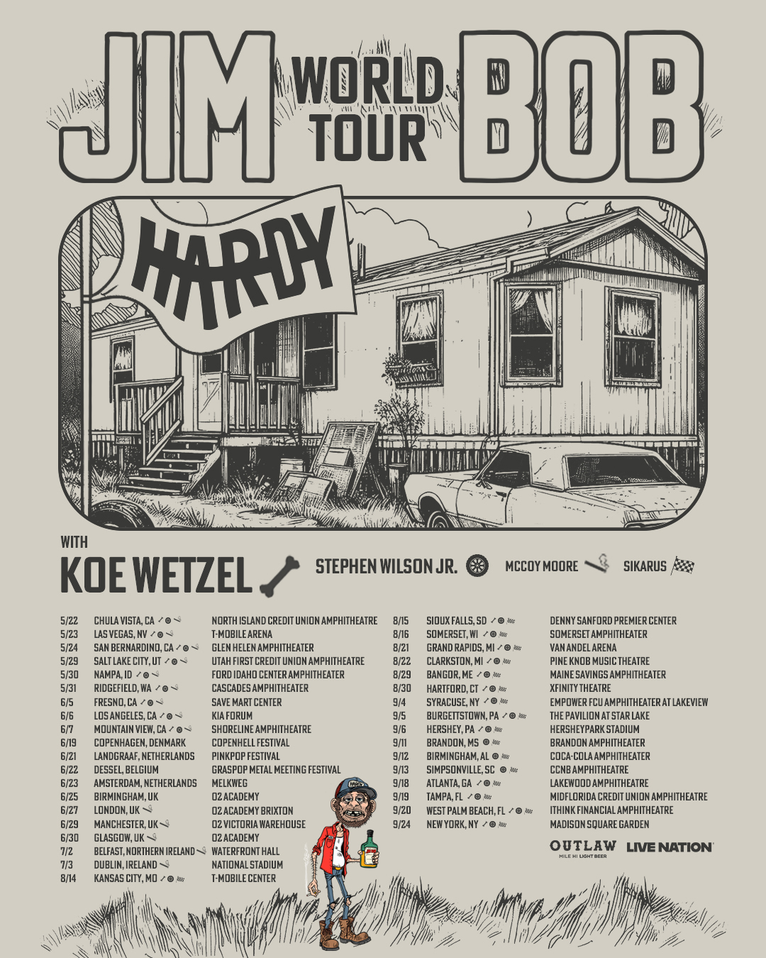 HARDY Jim Bob World Tour