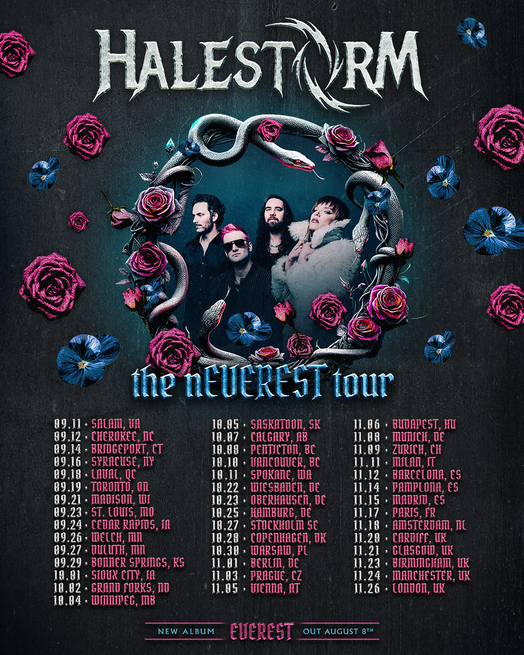 Halestorm nEVEREST World Tour Halestorm nEVEREST World Tour