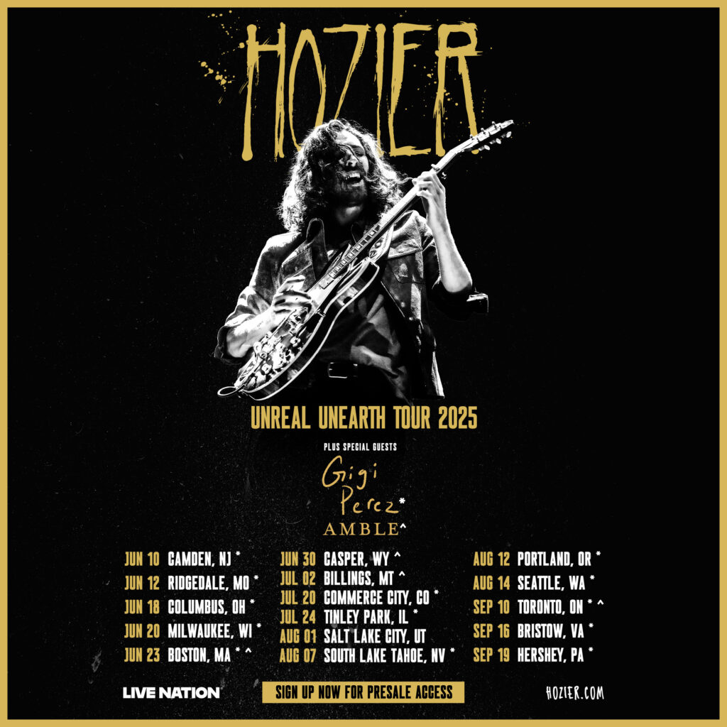 Hozier North America 2025 Unreal Unearth Tour