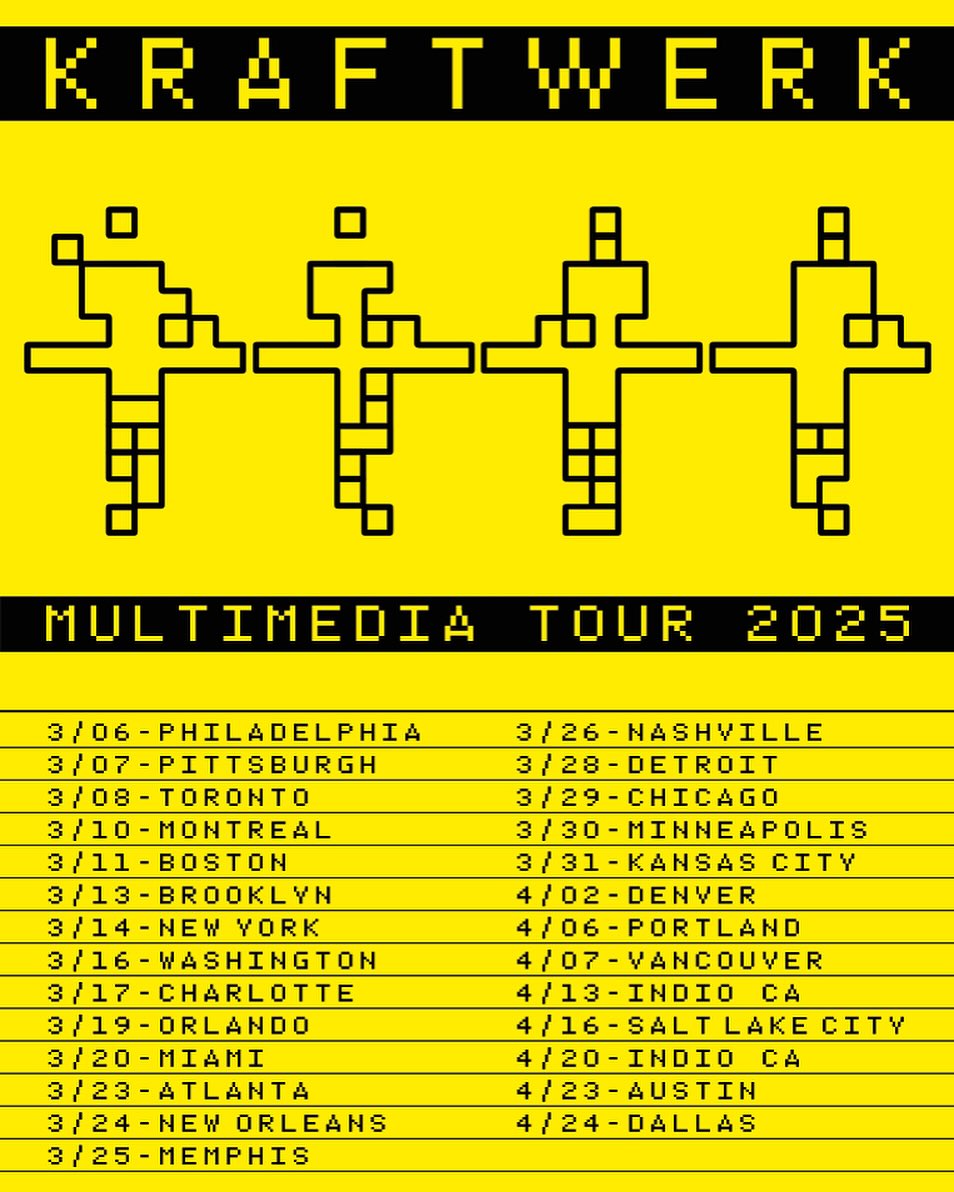 Kraftwerk Multimedia Tour 2025