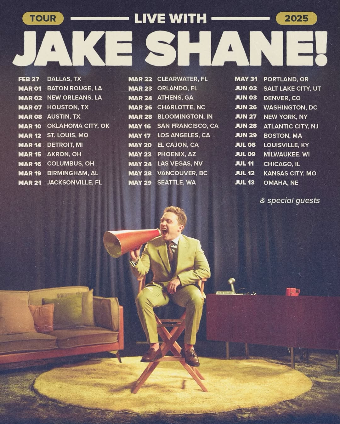 Live With Jake Shane 2025 Tour