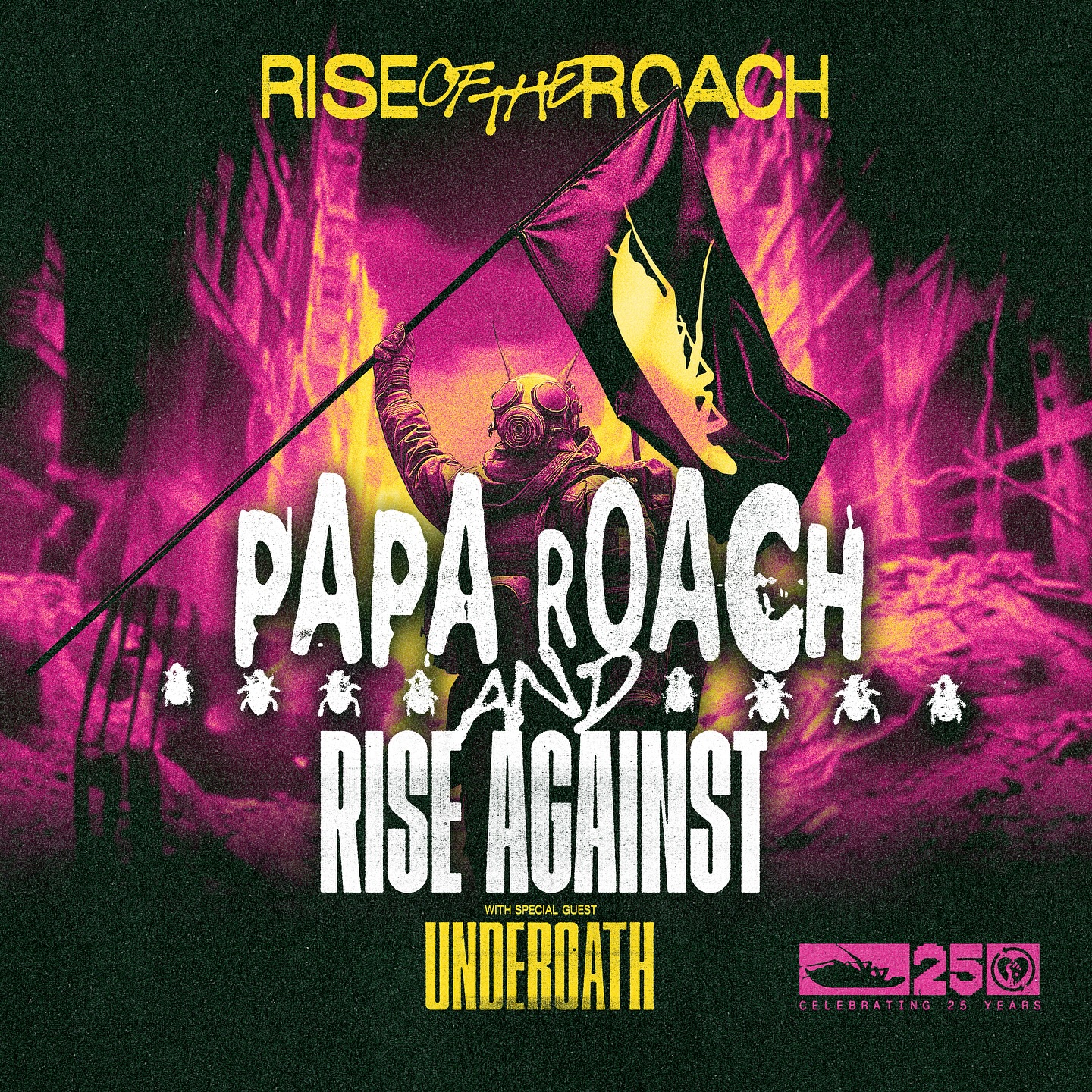 Papa Roach Rise of the Roach Tour